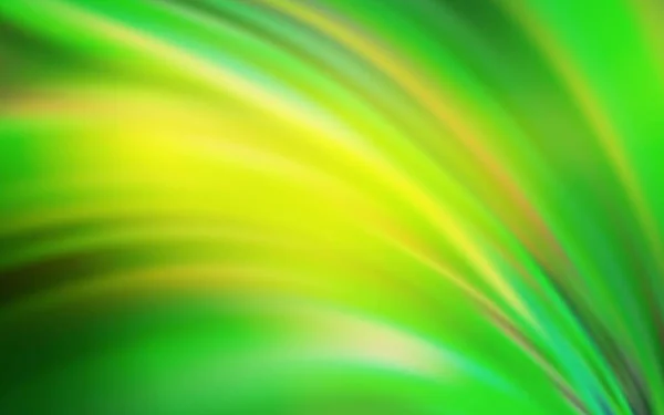 Hellgrüner Gelber Vektor Abstrakter Verschwommener Hintergrund Abstrakte Farbenfrohe Illustration Mit — Stockvektor