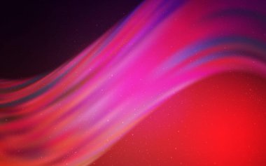 Koyu mor, uzay yıldızlı pembe vektör şablonu. Soyut şablonda gökyüzü yıldızlarıyla parlayan illüstrasyon. İş ilanınız için akıllı tasarım.