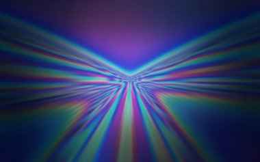 Eğri çizgileri olan koyu mor bir vektör şablonu. Yaratıcı illüstrasyon, yarım tonlu ve eğimli. Tasarımınız için renkli dalga deseni.