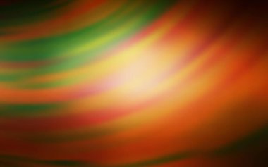 Eğri çizgileri olan koyu sarı vektör dokusu. Değişken çizgileri olan renkli geometrik örnek. Reklamınız, broşürleriniz, broşürleriniz için yeni bir doku..