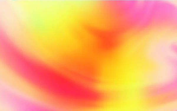 Modèle Lumineux Flou Rouge Clair Vecteur Jaune Illustration Abstraite Colorée — Image vectorielle