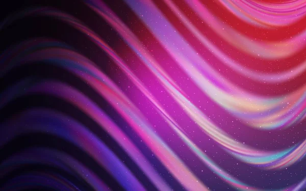 Фиолетовый Векторный Свет Космическими Звездами Сияющая Цветная Иллюстрация Яркими Астрономическими — стоковый вектор