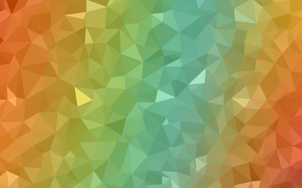 Hellgrüner Gelber Vektor Der Dreieckig Leuchtet Polygonale Abstrakte Illustration Mit — Stockvektor