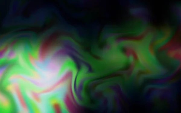 Темно Зелений Вектор Розмиває Яскравий Візерунок Блискуча Кольорова Ілюстрація Розумному — стоковий вектор
