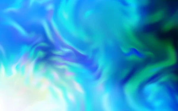 Templat Blue Cahaya Yang Kabur Ilustrasi Berwarna Cerah Dengan Gaya - Stok Vektor