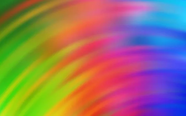 Modèle Vectoriel Multicolore Clair Avec Lignes Courbes Une Illustration Brillante — Image vectorielle