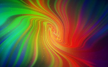 Galaksi yıldızlı karanlık çok renkli vektör arkaplanı. Büyük Ayı yıldızlı modern soyut illüstrasyon. Reklamınız, posteriniz, afişiniz için en iyi tasarım.