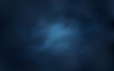 Astronomik yıldızlı hafif BLUE vektör arkaplanı. Bulanık dekoratif tasarım galaksi yıldızlarıyla basit bir stilde. Astroloji web siteleri için desen.