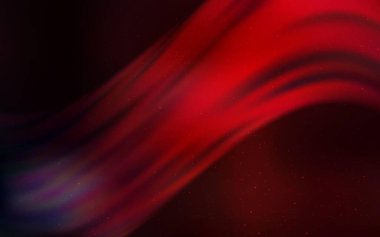 Koyu kırmızı uzay yıldızlı bir şablon. Bulanık arkaplandaki ve gradyanı olan uzay yıldızları. Fütürist reklamlar ve kitapçıklar için şablon.