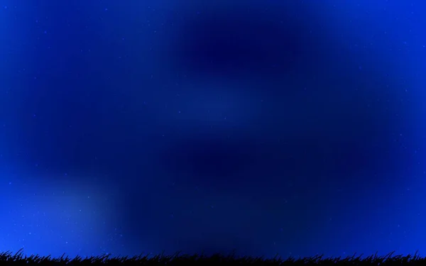 Темний Векторний Фон Blue Астрономічними Зірками Яскрава Ілюстрація Зірками Неба — стоковий вектор