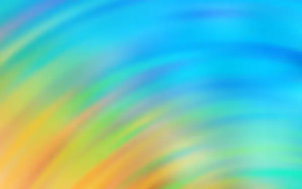Светло Синий Желтый Векторный Узор Мокрыми Линиями Совершенно Новая Красочная — стоковый вектор