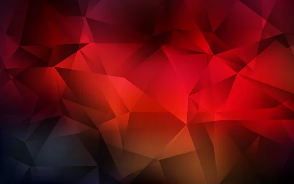 Темно Червоний Векторний Багатокутник Абстрактне Компонування Блискуча Полігональна Ілюстрація Яка — стоковий вектор