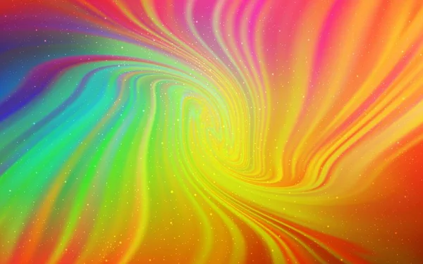 Lumière Fond Vectoriel Multicolore Avec Étoiles Astronomiques Illustration Abstraite Moderne — Image vectorielle