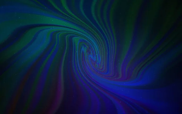Disposition Vectorielle Bleu Foncé Avec Étoiles Cosmiques Illustration Colorée Brillante — Image vectorielle