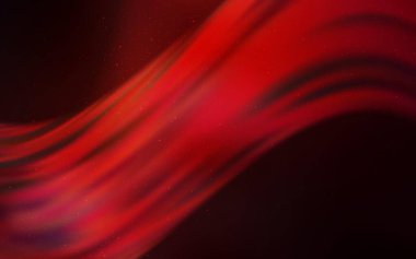 Gece gökyüzü yıldızlı koyu kırmızı vektör deseni. Parlak astronomik yıldızlı parlak renkli çizimler. Reklamınız, posteriniz, afişiniz için en iyi tasarım.