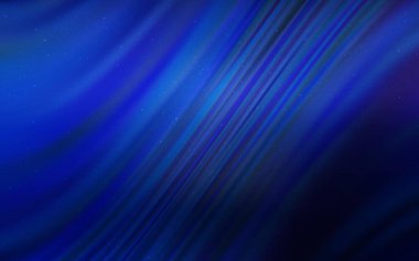 Kozmik yıldızlı koyu mavi vektör düzeni. Renkli kozmik yıldızlı soyut çizimler. Reklamınız, posteriniz, afişiniz için en iyi tasarım.