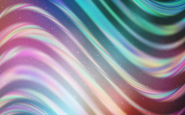 Açık yeşil, gece gökyüzü yıldızlı kırmızı vektör deseni. Soyut şablonda gökyüzü yıldızlarıyla parlayan illüstrasyon. Astronomi web siteleri için desen.