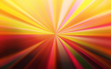 Açık Kırmızı, Sarı vektör parlak soyut düzen. Eğilimli zarif, parlak bir çizim. İş tasarımınız için yeni biçim.