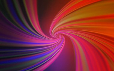 Koyu pembe, kırmızı çizgili vektör şablonu. Alnında çizgiler olan soyut bir çizim. Tasarımınız için renkli dalga deseni.