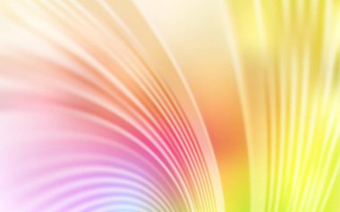 Açık Pembe, çizgileri olan sarı vektör şablonu. Değişken çizgileri olan renkli soyut çizimler. Tasarımınız için renkli dalga deseni.