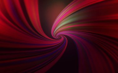 Koyu mor, eğri çizgileri olan pembe vektör düzeni. Eğilimli zarif, parlak bir çizim. Tasarımınız için tamamen yeni bir şablon.