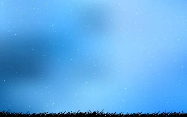 Светло Голубой Векторный Фон Звездами Галактики Блестящая Абстрактная Иллюстрация Красочными — стоковый вектор