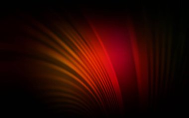 Koyu kırmızı, bükülmüş çizgileri olan sarı vektör şablonu. Eğilimli soyut bir çizim. Reklamlarınız, posterleriniz, afişleriniz için yepyeni bir tasarım..