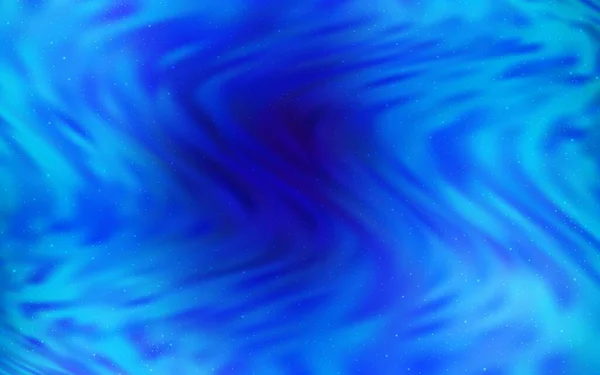 Heller Blauer Vektorhintergrund Mit Galaxiensternen Moderne Abstrakte Illustration Mit Sternen — Stockvektor