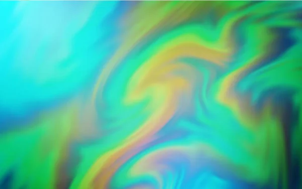 Bleu Clair Vert Vecteur Flou Brillant Modèle Abstrait Une Toute — Image vectorielle