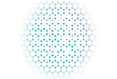 Noktalı ışık arkaplanı. Parlak renkli soyut çemberlerin olduğu bir resim. Güzel web siteleri için desen.