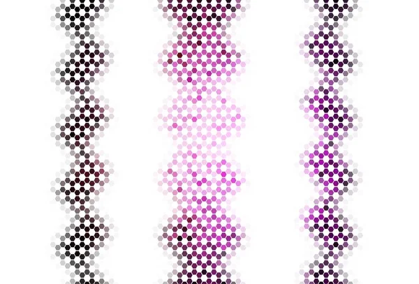 浅粉色矢量纹理与彩色六边形 模糊的背景与彩色六边形 传单的格式 — 图库矢量图片