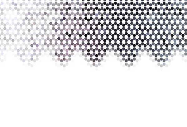 六角形の集合を持つ明るいピンクのベクトル背景 カラフルな六角形でぼかしの背景 あなたの広告 小冊子のパターン — ストックベクタ