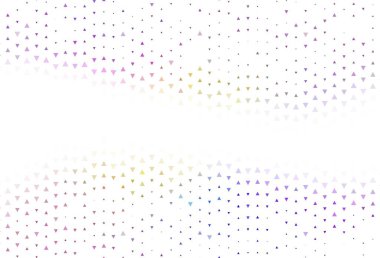 Kristallerle, üçgenlerle ışık şablonu. Renkli üçgenlerin olduğu bir resim. Reklamlarınız için akıllı tasarım.