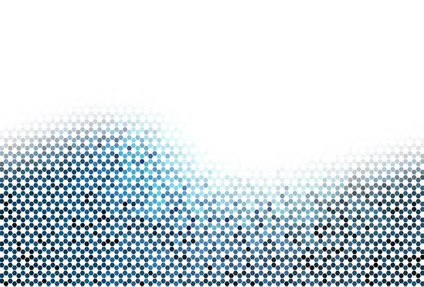 Голубая Желтая Векторная Компоновка Шестиугольными Вставками Дизайн Абстрактном Стиле Шестиугольниками — стоковый вектор