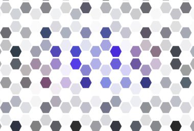 Altıgenli açık yeşil vektör arkaplanı. Bulanık yüzeyde renkli altıgenlerin çizimi. Marka kitabınız için yeni şablon.