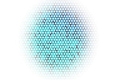 Altıgenli açık yeşil vektör arkaplanı. Bulanık arkaplanda renkli altıgenler. İniş sayfaları için desen.