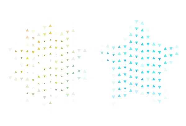 Aménagement Léger Avec Lignes Triangles Illustration Avec Ensemble Triangles Colorés — Image vectorielle