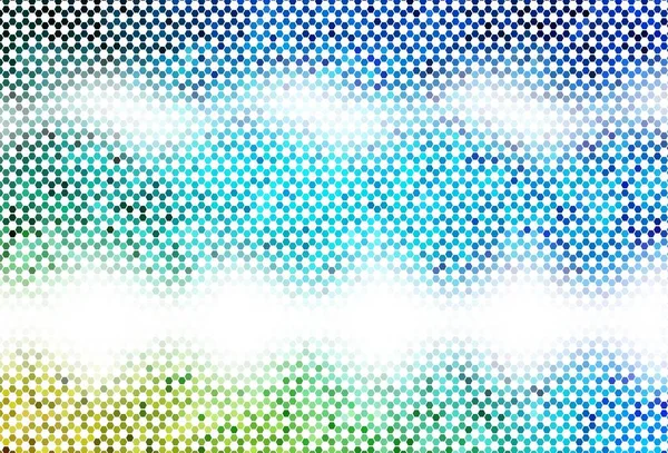 Light Blue Vector Layout Hexagonal Shapes Illustration Set Colorful Hexagons — Stock Vector