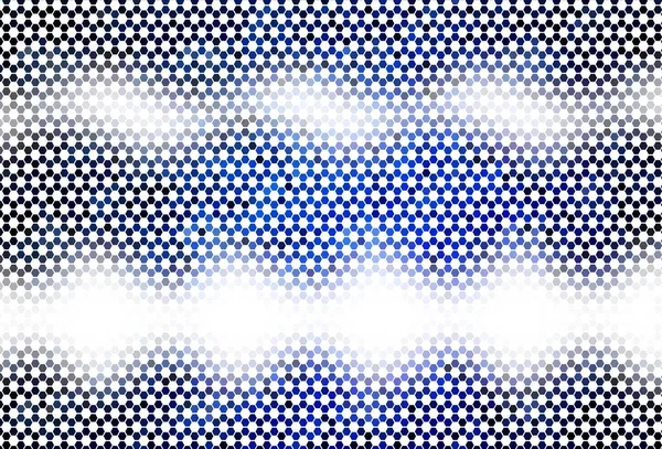 浅蓝色矢量图案与彩色六边形 设计的抽象风格与六边形 壁纸的纹理图案 — 图库矢量图片