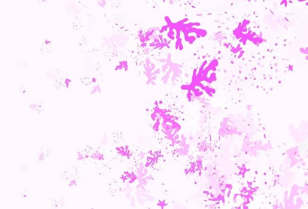 Светло Розовый Векторный Рисунок Случайными Формами Иллюстрация Красочными Градиентными Формами — стоковый вектор