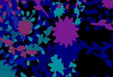 Rastgele biçimlerde ışık çok renkli vektör deseni. Modern tarzda değişen renkli kaotik formlar. Bir cep telefonu için arka plan.