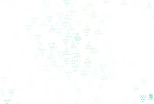 Světle Modrá Zelená Vektorová Šablona Krystaly Trojúhelníky Krásná Ilustrace Trojúhelníky — Stockový vektor