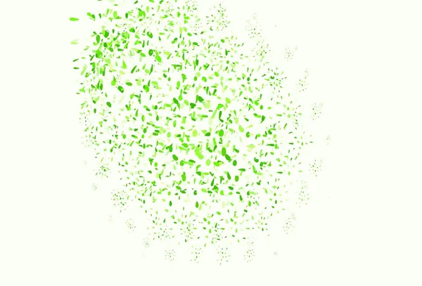 Fondo Vectorial Verde Claro Con Puntos Ilustración Abstracta Con Burbujas — Vector de stock