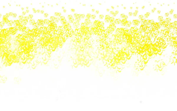 Texture Vettoriale Giallo Chiaro Con Linee Curve Elegante Illustrazione Luminosa — Vettoriale Stock