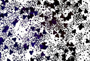 Açık mavi, kaotik şekilli kırmızı vektör şablonu. Modern tarzda değişen renkli kaotik formlar. Kartvizitiniz için modern tasarım.