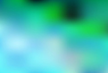 Açık yeşil vektör bulanık şablon. Renkli soyut çizimler ve gradyan. Marka kitabı için zarif bir arkaplan.