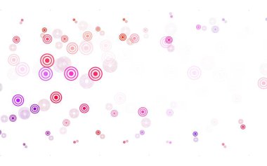 Açık mavi, daireli kırmızı vektör şablonu. Renkli su damlaları olan modern soyut çizimler. Marka kitabınız için yeni şablon.