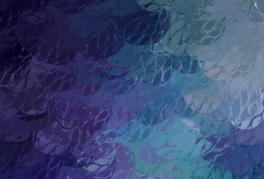 Açık pembe, Memphis şekilli mavi vektör arkaplan. Renkli rastgele şekillerle modern soyut illüstrasyon. Web siteniz için basit tasarım.