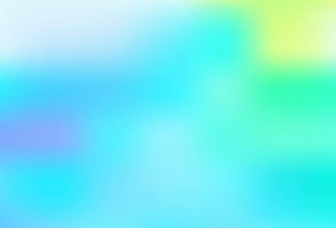 Açık mavi, yeşil vektör bulanık desen. Eğilimli zarif, parlak bir çizim. İş tasarımınız için yeni biçim.