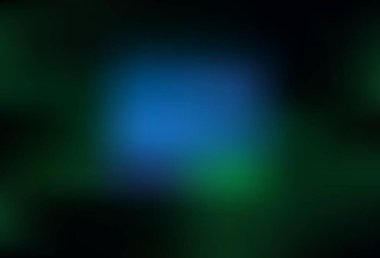 Koyu yeşil vektör parlak soyut arkaplanı bulanıklaştırdı. Parlak renkli bir illüstrasyon. İşiniz için yeni tasarım.